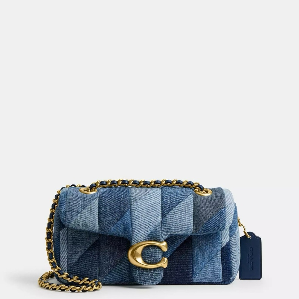 🚨SOLD🚨 Authentic Coach Blue Tabby 20 Denim Patchwork